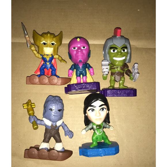 McDonalds 5 Figure Marvel Lot Happy Meal Toys Collectibles Stocking Stuffers - Picture 1 of 7